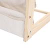 FDIT Standing Children\'s Book School Wooden Book Shelf, Baby Rding Rack & Storage Shelf for Ages 3+, Safe Pine & Cotton  , Space Saving Nursery