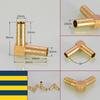 1~20pcs 90 Degree Elbow Brass Barbed Joiner Reducer Connector Pipe Hose Air Fuel Water Pipe Fitting OD 4/6/8/10/12/14/16/19mm