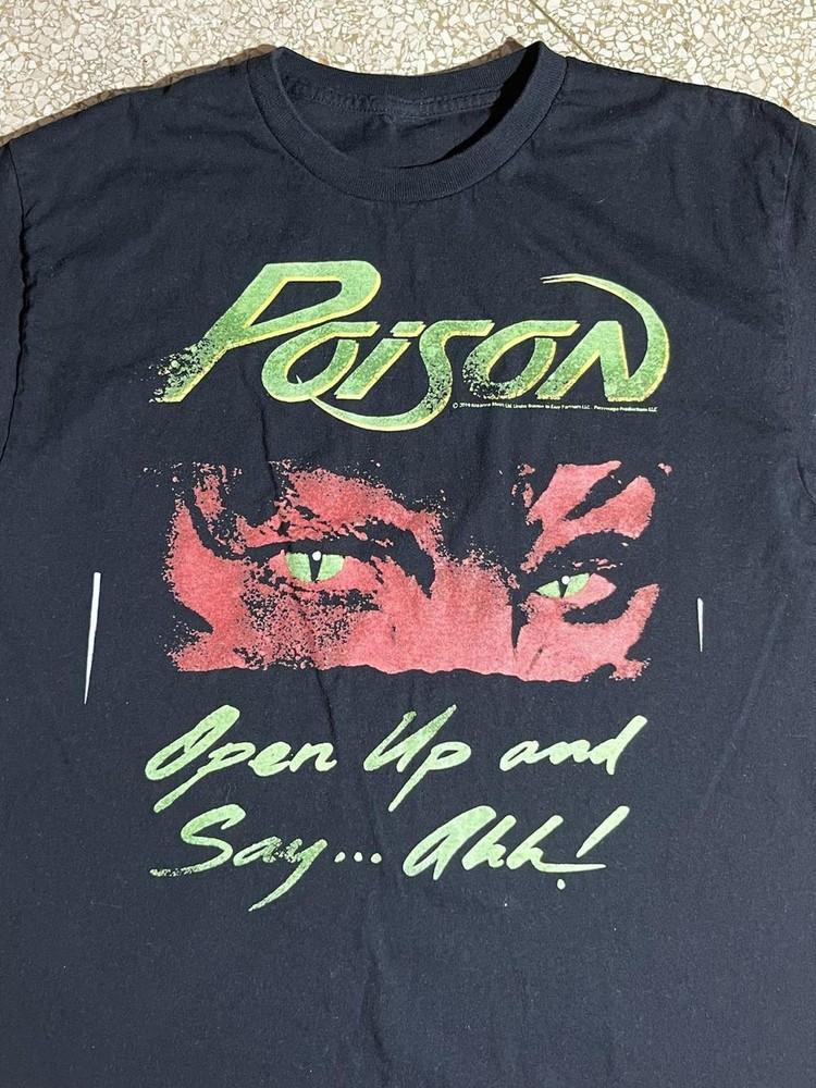 Poison Band Tshirt Poison Graphic Black Unisex Tshirt Reprint S5XL WA0086 Unisex T-Shirt M