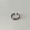 Geometric Pink Trendy Heart Adjustable Ring For Women Fashionable Distinctive Accessory Copper