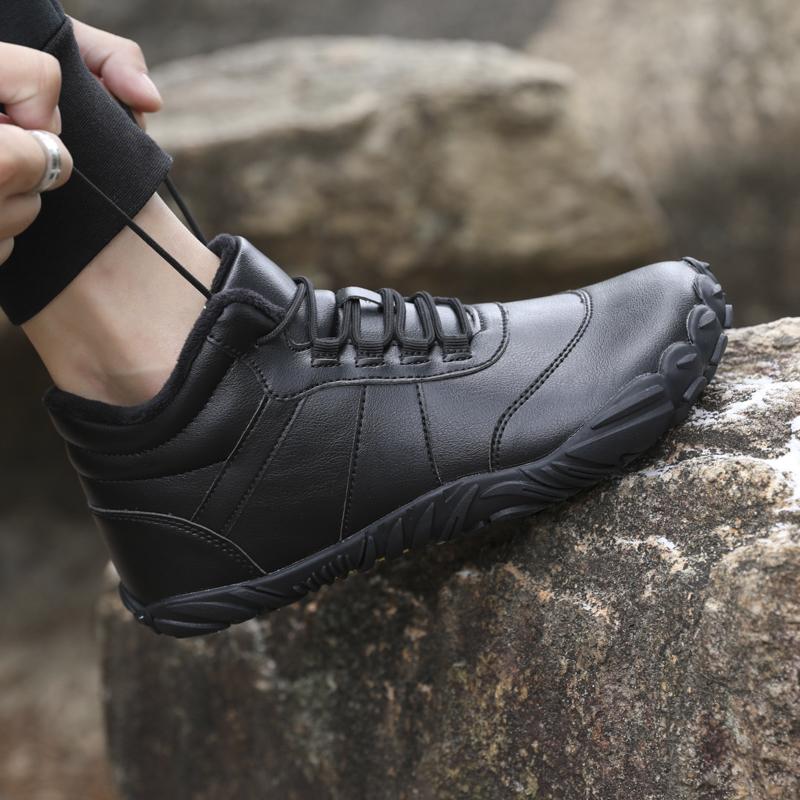 High-top Women's Hiking Shoes Plush Cotton Shoes Men's Winter Warm Snow Boots Trekking Camping Casual Shoes