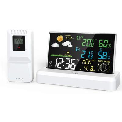 Positive Display High-definition Digital Electronic Alarm Clock Indoor and Outdoor Thermometer and