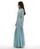 Partimento Woman Sheer Lace Jersey Hoodie Dress_Sky
