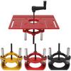 Adjustable Router Lift for 65mm Diameter Universal Trimming Machine,Aluminum Under-Table Router Base for Router Table Insert Base Plate with Double