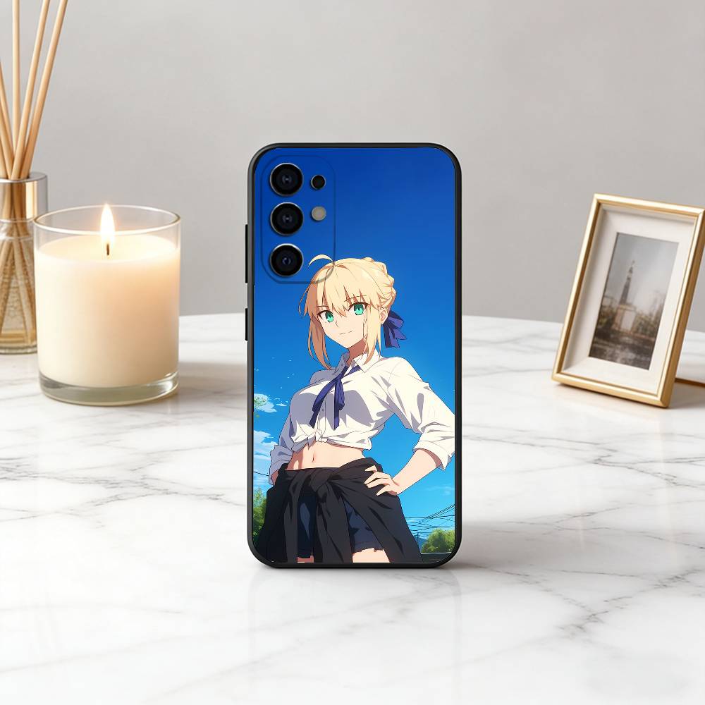 Fate Z-zero Stay Night cool S-Saber Phone Case For Samsung S25,S24,S21,S22,S23,S30,Ultra,S20,Plus,Fe,Soft Silicone Black Cover