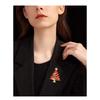 Christmas diamond studded brooch, Christmas tree brooch, autumn and winter coat sweater brooch, clothing accessories