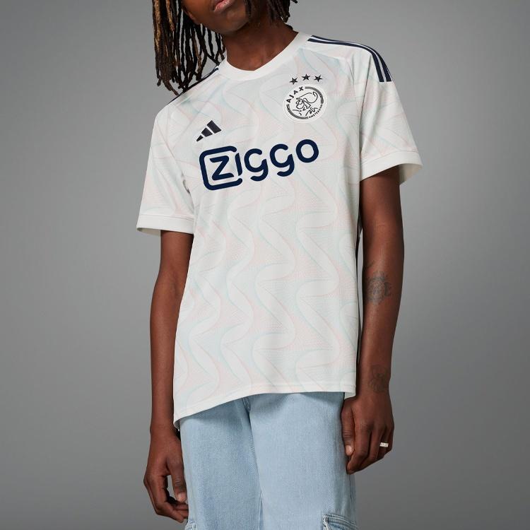 adidas Ajax Soccer Jerseys Men's Bright White Moderate HZ7717