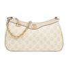 Ophidia Double G Pendant Metal Chain Canvas And Leather Tote Bag Women Tote Bag 735132-UULAG-9682