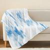 Tie-Dye Flannel Blanket - No Shedding, Soft Warm Cozy Throw, Ideal for Couch, Bedroom, Christmas, Halloween, Binging Shows