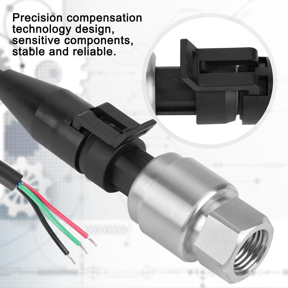 G14" Pressure Transducer Sensor Input 5V Output 0.5?4.5V  0?5V for Water Gas Oil (0?750PSI)