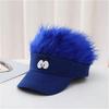 Wig Baseball Cap Funny Novelty Hat For Parties Festivals And Cosplay Event Adjustable Breathable Design