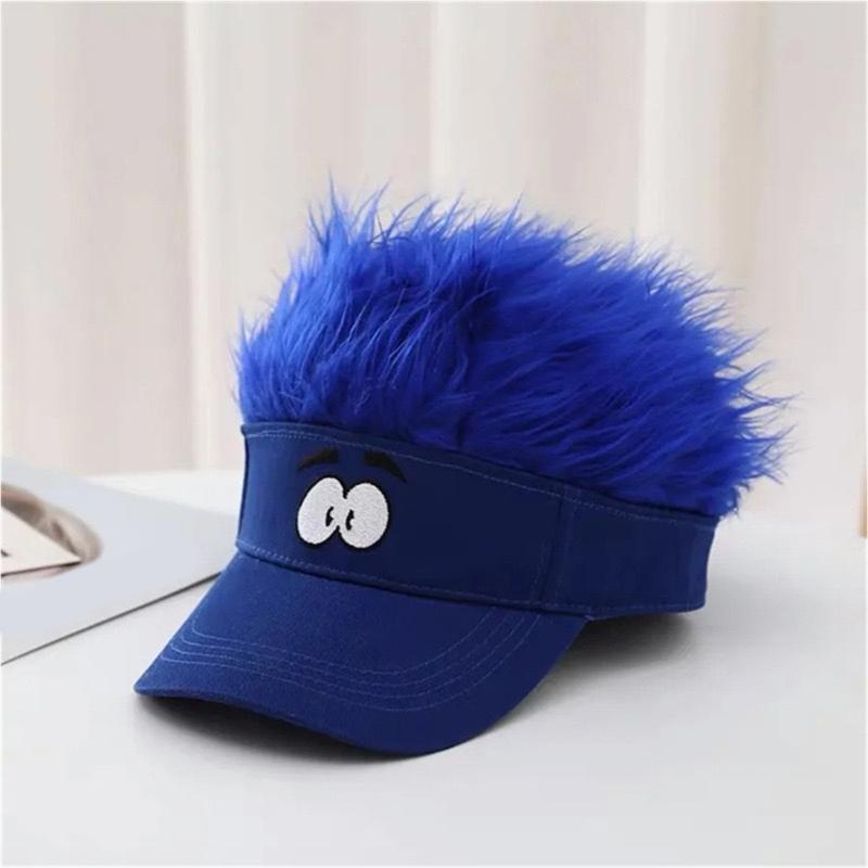 Wig Baseball Cap Funny Novelty Hat For Parties Festivals And Cosplay Event Adjustable Breathable Design