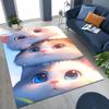 3D Kawaii Cute Kitten Paw Printed Carpet Baby Room Crawling Mat Living Room Bedroom Rug Suitable for Cat Lovers' Home Decoration
