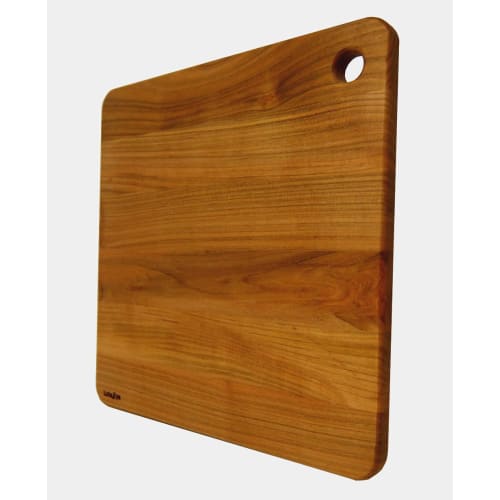 Katajiya Wooden Cutting Board, Made in Japan from Solid Yamazakura Wood, Small Size [250 x 250mm, Thickness 15mm] - Resharpening Service Available