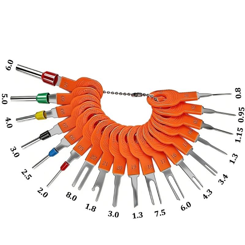 18Pcs Automotive Terminal Pin Removal Tool Set For Automotive And Motorcycle Wire Harness Repair Depinning Tool Kit