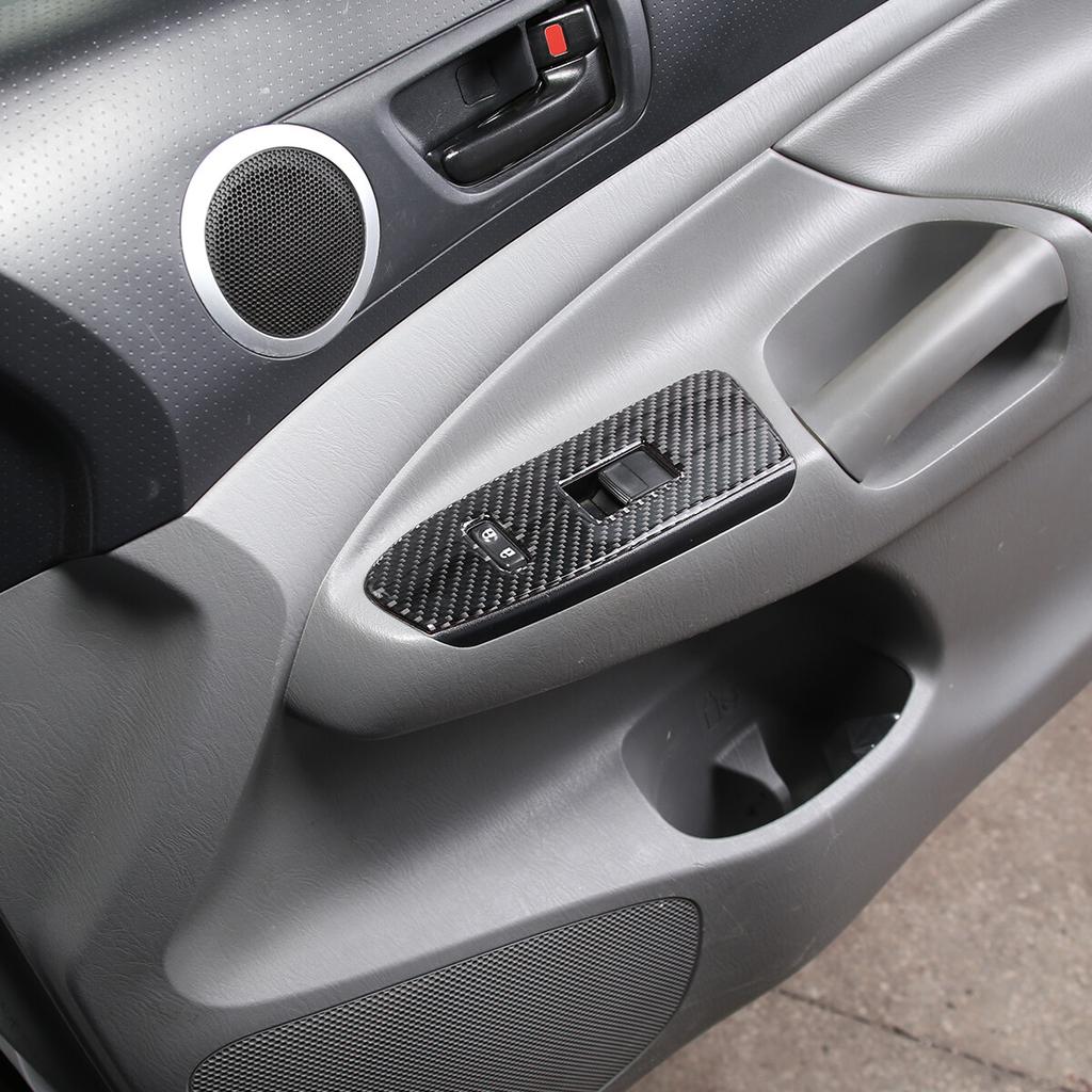 Carbon Fiber  Window Lift Switch Button Panel Trim For Toyota Tacoma 11-15 US