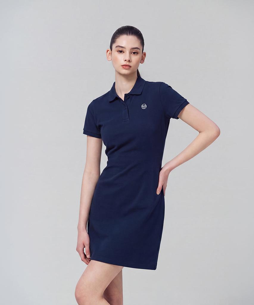 SERGIO TACCHINI W Pique Polo Dress (Navy)