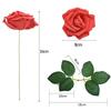 Hot Seller: 25-Piece PE Rose Flower Gift Box with 8cm Simulation Roses, Leaves, and Stems