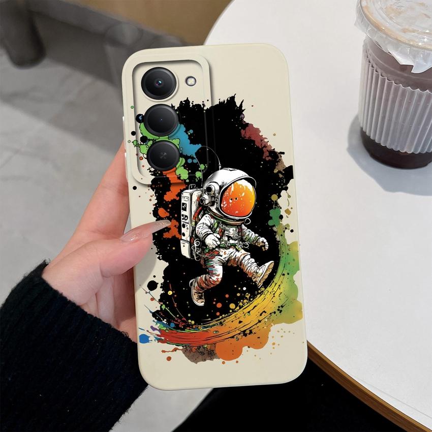 Premium Protective Case For Redmi 15 10 11 15C 12C 10C Note 14 Pro Plus 14S Beautiful Brown Leaf Patterns Liquid Silicone Phone Cover For Redmi Casing