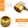32mm Bike Fork Topcap Socket Tool Compatible for Fox Fork Series of 36,38,40 Use for 3/8" Ratchet Drive