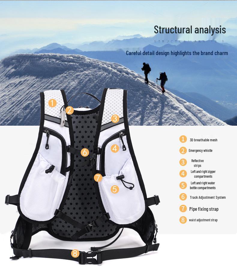 12L Cross-Country Hydration Backpack for Cycling & Trail Running