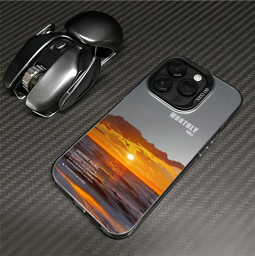 Sunset iPhone 15 Pro Case for 14/13 Laser 12, 11Xs Max/Plus, Tide Xr/x.