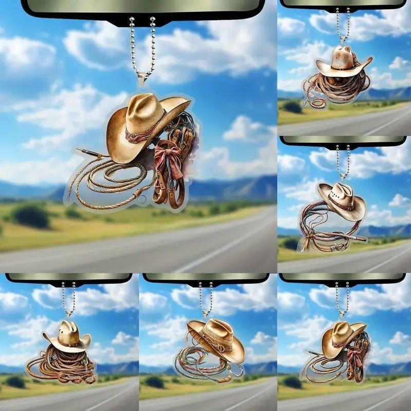 Acrylic Cartoon Playful Car Decor Featuring Personalized Boot And Hat Design