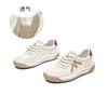 Leather dad shoes women's 2025 spring new thick-soled heightening shoes casual versatile little white shoes sports Forrest Gump shoes women