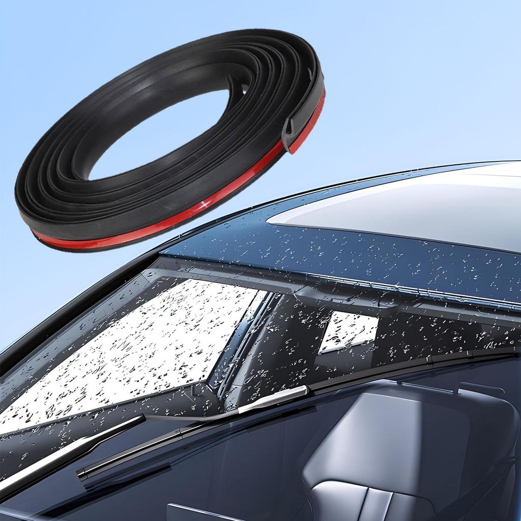 Mechesa Windshield Car Seal Strip, Windshield Rubber Seal, Front Rear