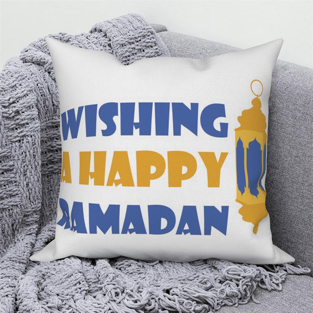 Mosque Muslim Home Sofa Bed Decor Throw Pillow Cover Gift Islamic Eid Mubarak Ramadan Decorative Cushion