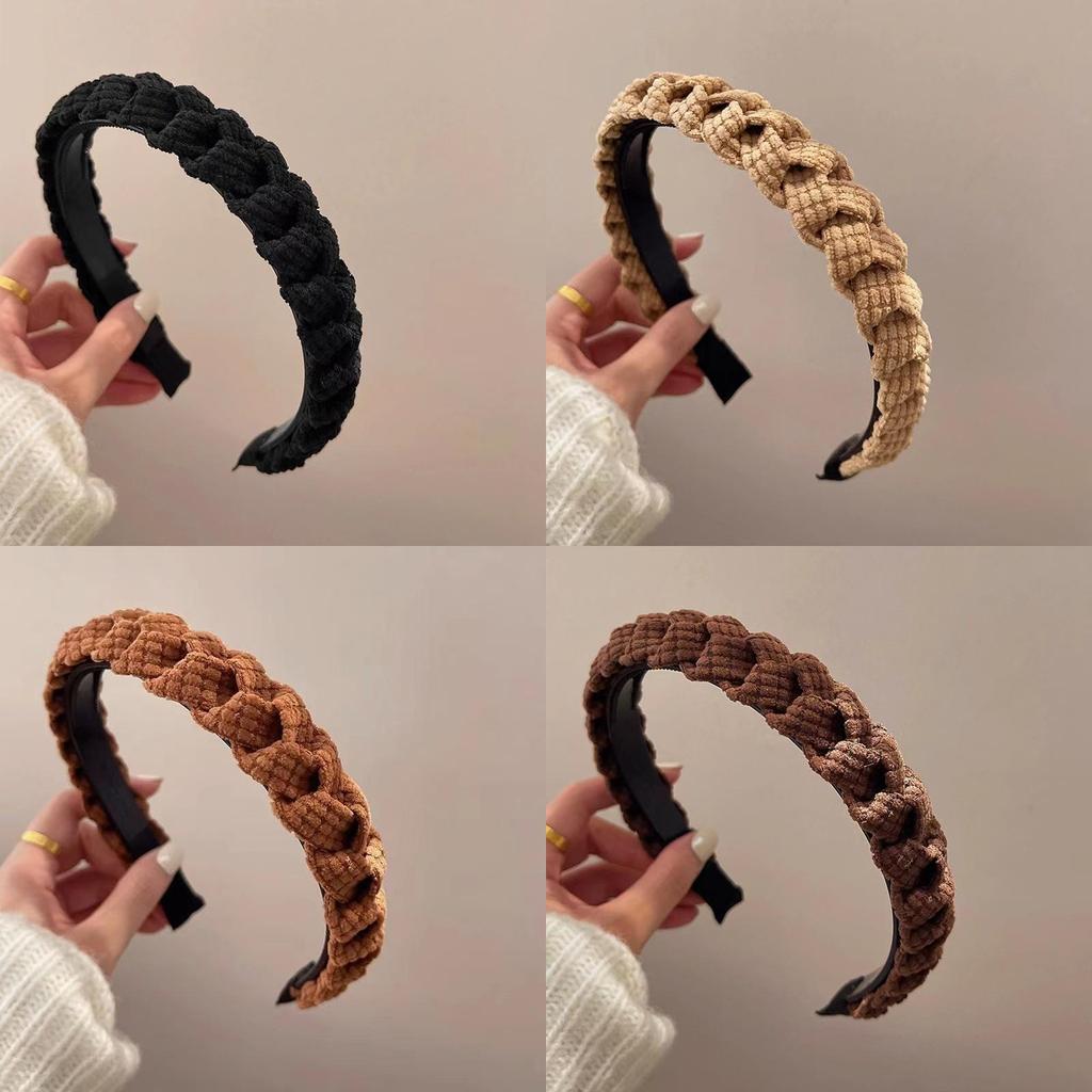 Headbands Style Simplicity Solid Color Weaving Pattern Womens Hair Accessories