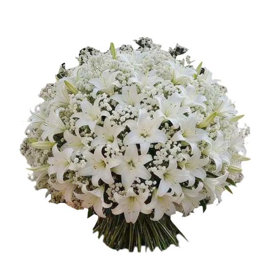 Calla Lily Artificial Flower Bouquet Mixed Calla Lily Baby's Breath Tulip