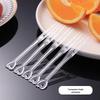 NIVORCE Disposable Transparent Fruit Forks (500 Count)