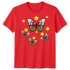 Wales Butterfly Daffodils Family Saint Davids Day T-Shirt Cymru Flag Dragon#STDD