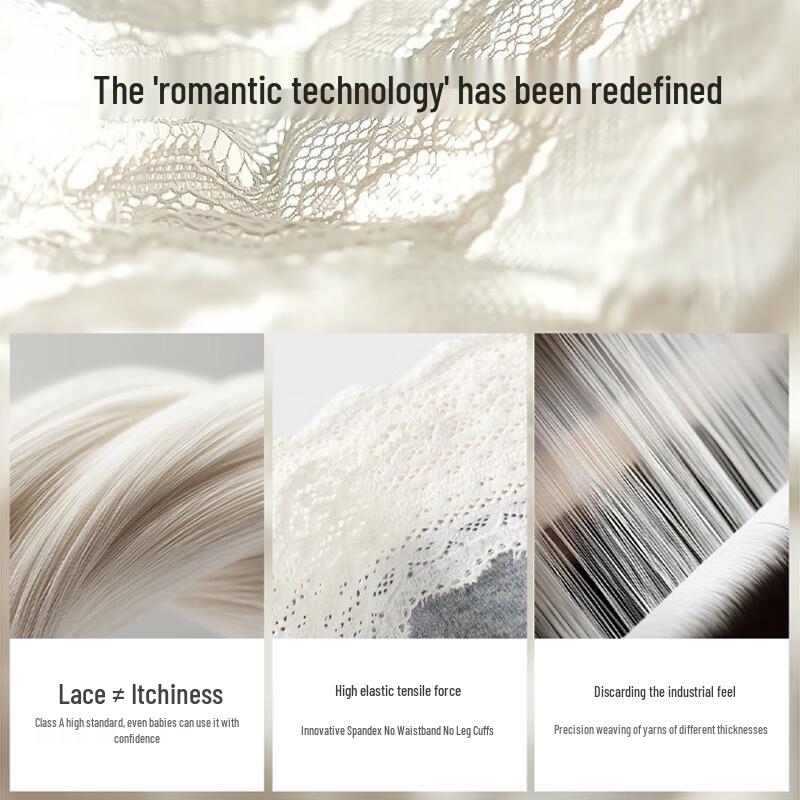 Urban Beauty Women's Mixed Color Lace Briefs 4-Pack