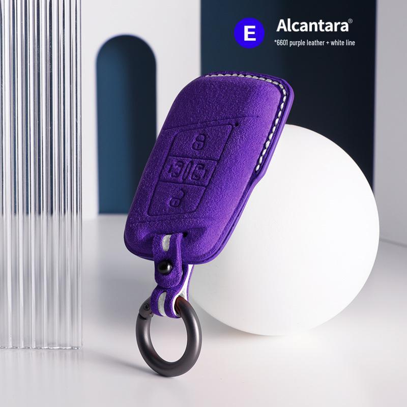 Volkswagen Car Models Three-Dimensional Alcantara Suede Key Case