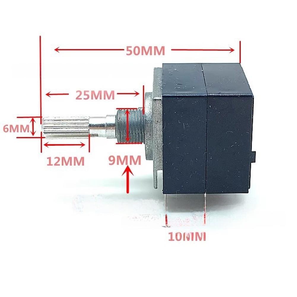 1pc RH2702 Resistance Stepping Dual-unit Channel Audio Volume Control Potentiometer For Hi-Fi Sound Systems