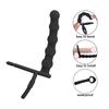 Silicone Anal Plug with Dual Rings & Prostate Massager for Prolonged Pleasure