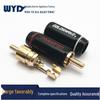 Snake King RCA Audio Connector Lotus Plug - AV Speaker Cable Solder Joint with Small Hexagonal Audio Plug