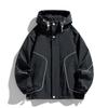 Men's Large Size Loose Mountain Outdoor Tooling Hooded Jacket Men's Spring and Autumn Jacket