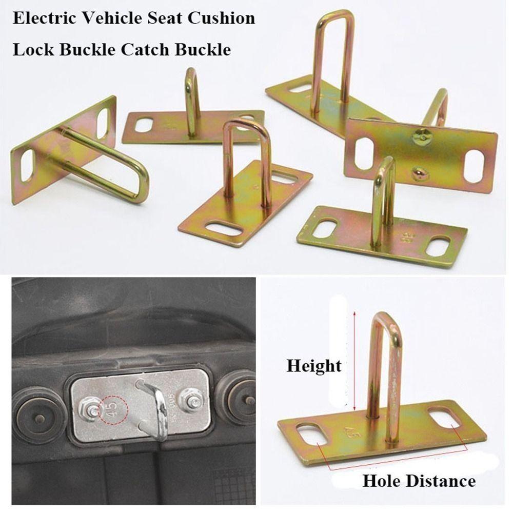 Multisizes Catch Buckle Metal Pedal Lock Plate Saddle Bucket Lock  Electric Vehicle Parts