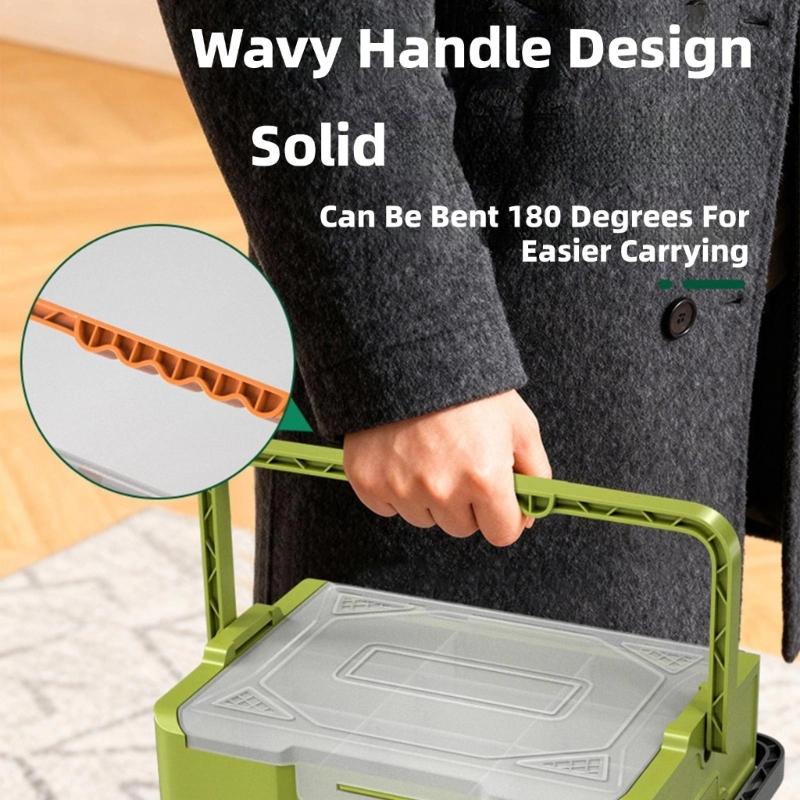 Space Efficient Stackable Storage Container Up To 3 Layers Organize Tool Hardware And Small Items Clear Lid Design
