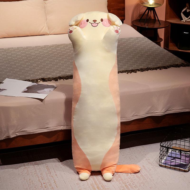 

Cute 80/100/120cm Dog Plush Toy Long Sleeping Puppy Leg Pillow Squishy Animal Doll Appeasing Plushie Gift Idea Decoration 90cm