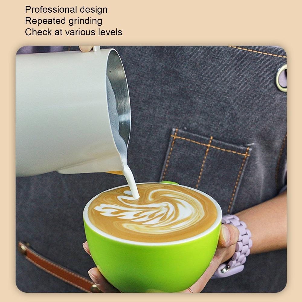 700ml Capacity Steaming Pitcher Stainless Steel Milk Frothing Pitcher  Coffee Drinks
