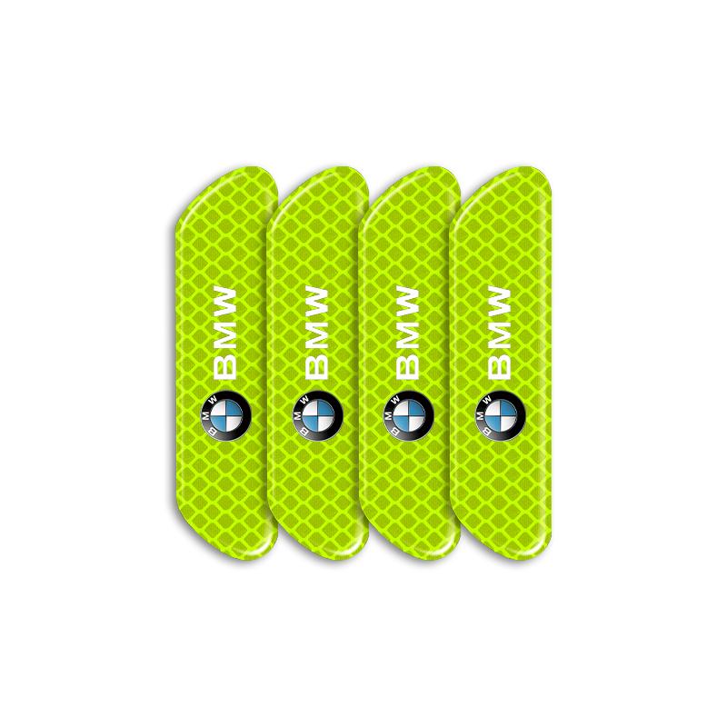 4 Stück/Set Auto Reflektierende Streifen Warnaufkleber Auto Styling für BMW M Performance M2 M3 M5 320 325 E28 E30 E34 E36 E39 E46 E52