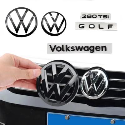 For VW Volkswagen Jetta MK5 Golf Car Front Badge Logo Covered ABS Sticker For Volkswagen Golf 5/6/7/7.5/8 280TSI Front and Rear