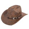 Wide Brim Cowgirl Jazz Hat Serpentine Visor Caps Gentleman Knight Hat  Outdoor