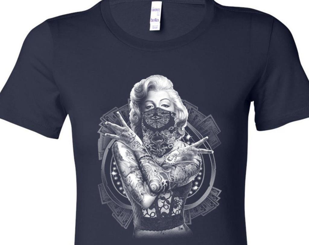 Marilyn Monroe Outlaw Ladies Longer Length T-Shirt 18519ED2-6004