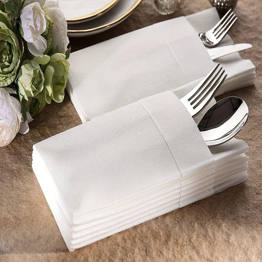 Convenient Prefolded Paper Napkins Hygiene Dinner Napkins  Cafe Supplies