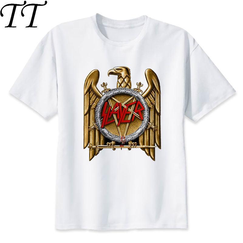 

slayer T-shirt men summer t-shirt boy print tshirt anime t shirt brand clothing white color tops tees M8152 4XL